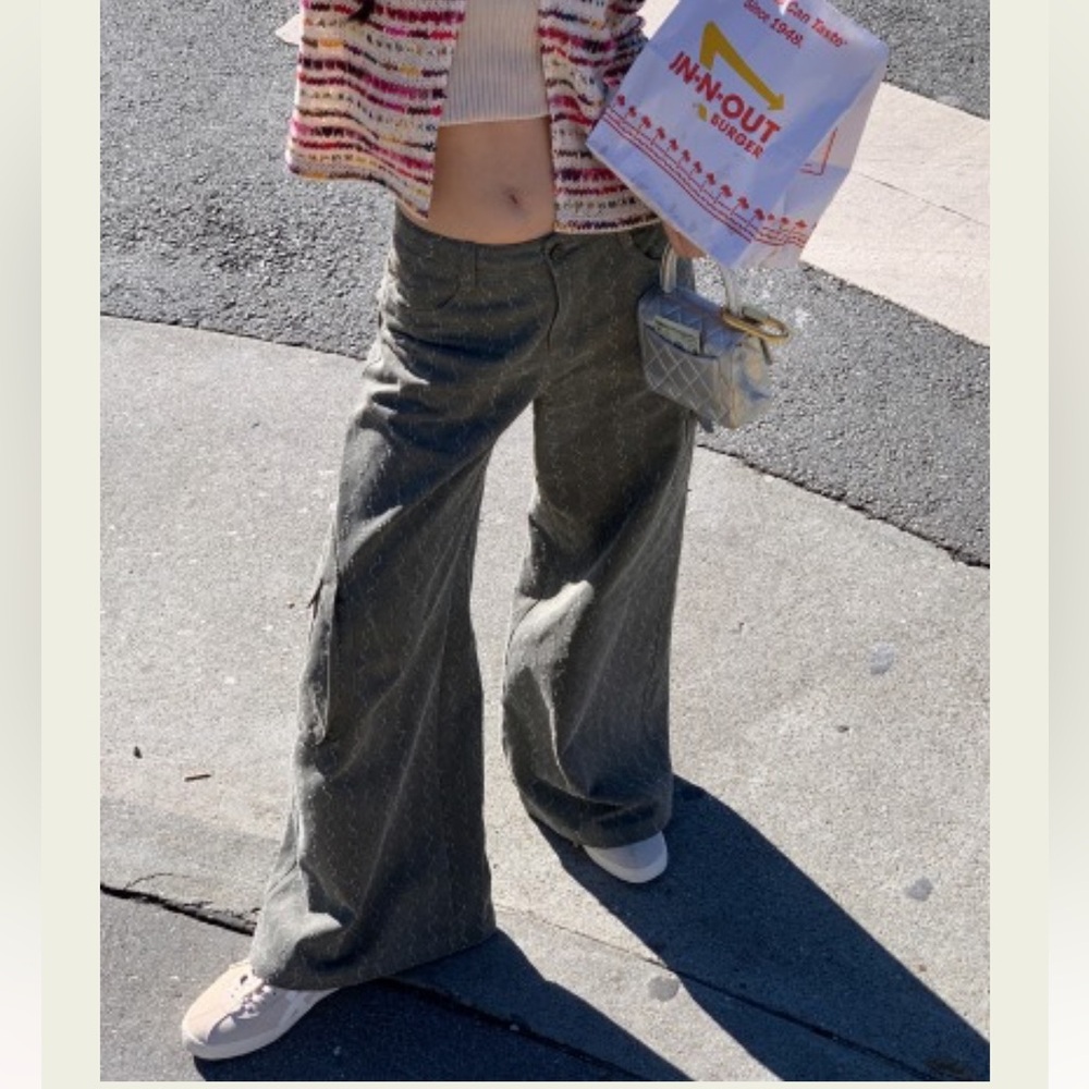 seooocookie - Peer Pigment Cargo Pants
